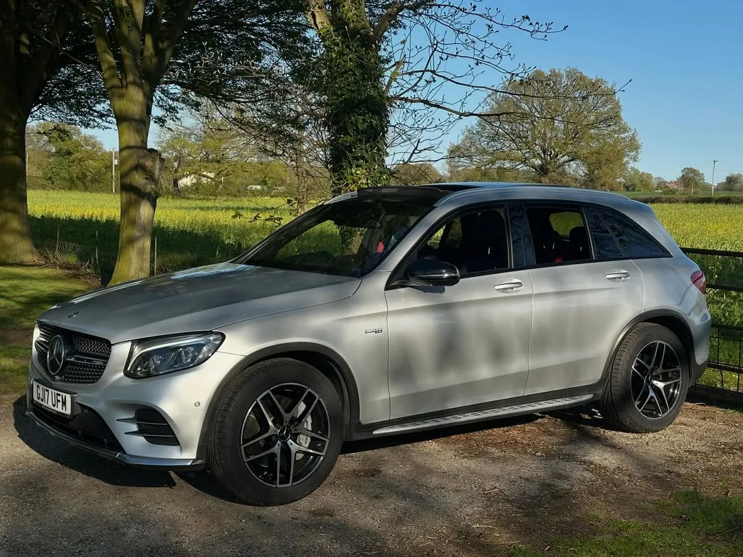 2017 Mercedes-AMG GLC 43 4MATIC in Iridium Silver Metallic