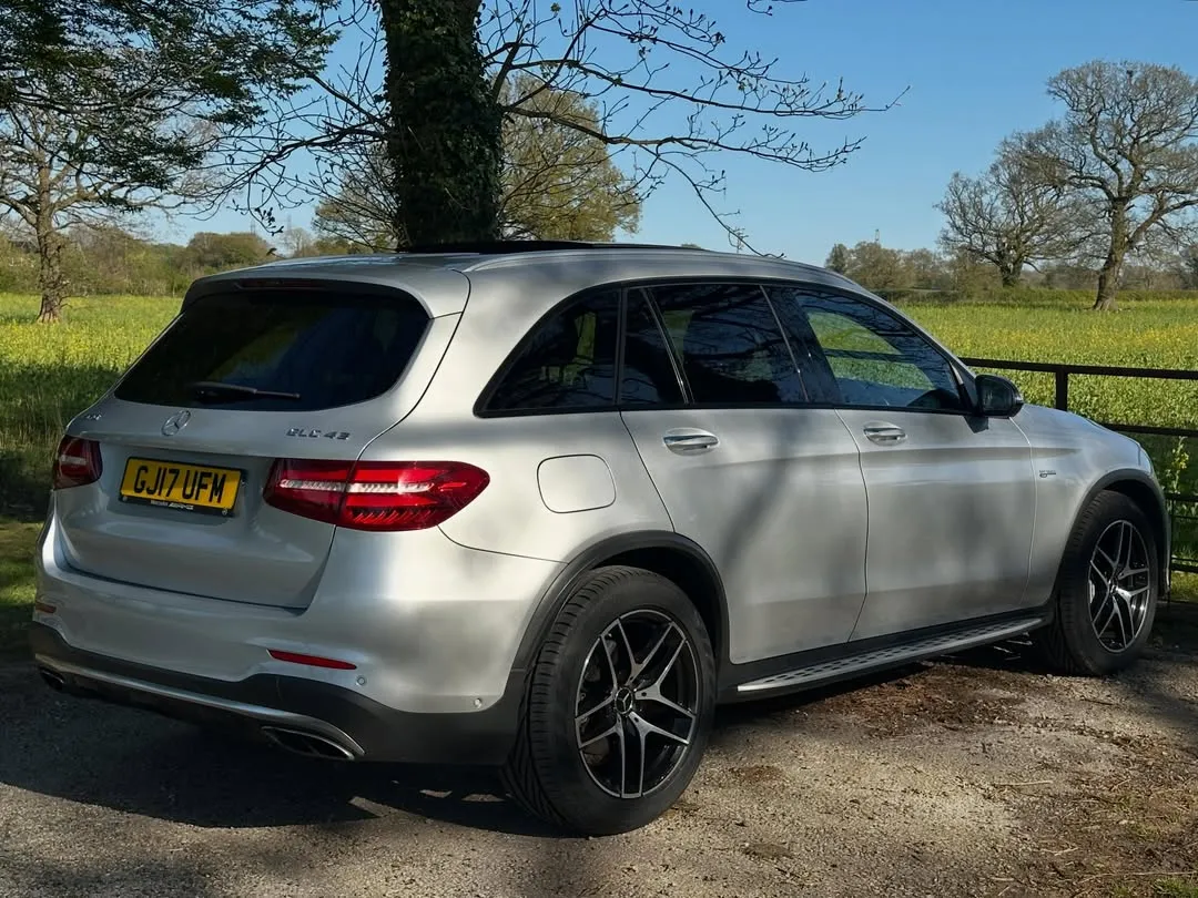 2017 Mercedes-AMG GLC 43 4MATIC: Rear three-quarter view