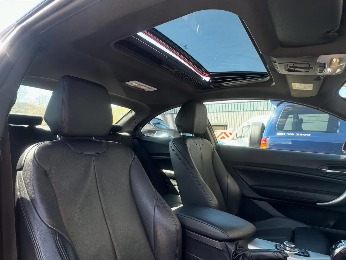 2015 BMW M235i Coupé (F22): Front seats under the sunroof